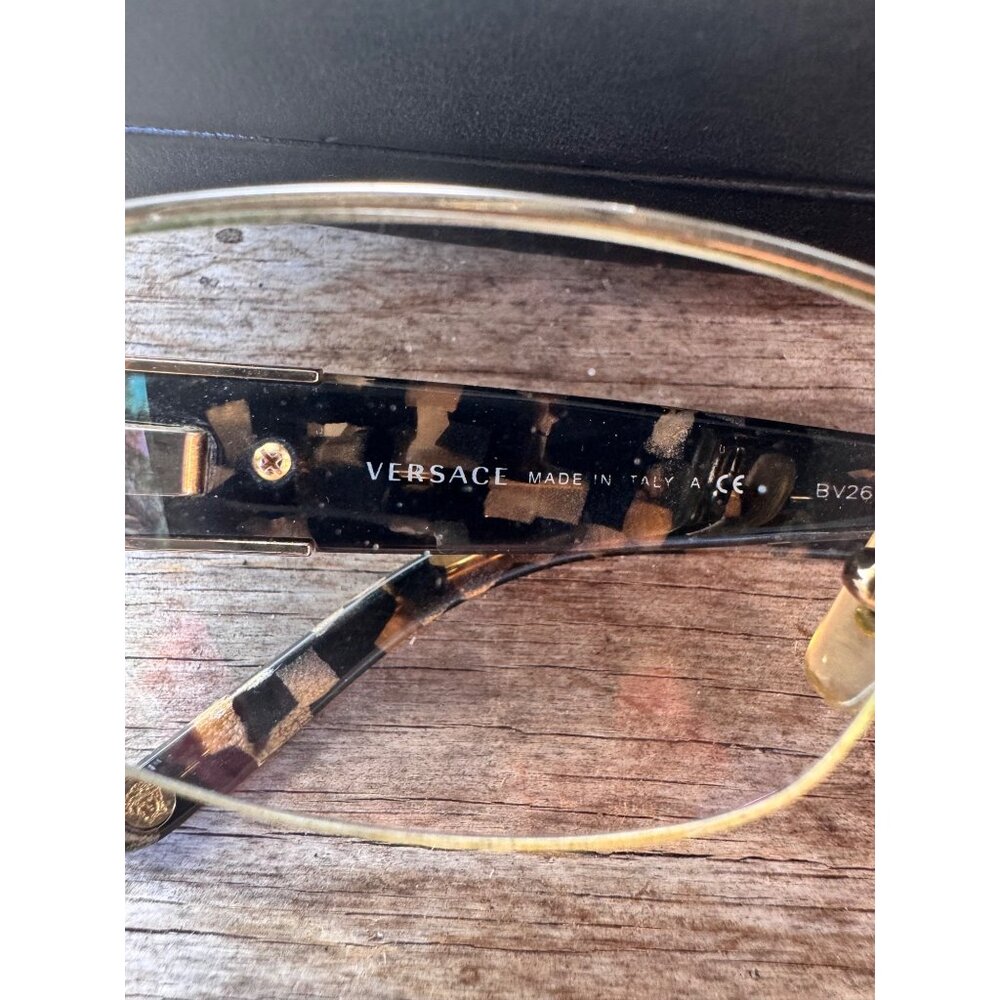 Versace Tortoise Shell Optical Glasses With Gold … - image 3